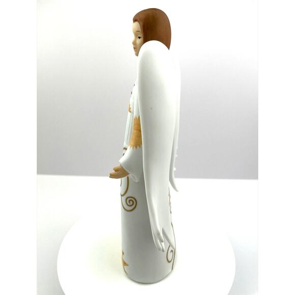 Goebel Mara Porcelain Angel, Goebel Porzellanfabrik Brown Hair Angel with COA - Picture 3 of 12